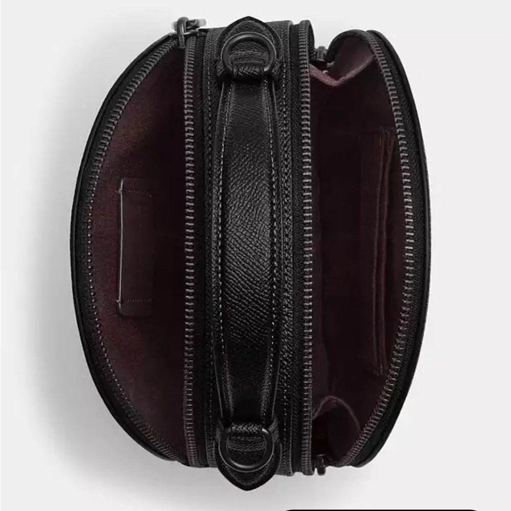 NWT Coach Canteen Circle Crossbody Halloween Cat Black Leather Purse Bag Kitten - Picture 3 of 12